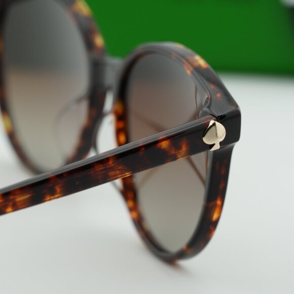 Kate Spade ELIZA/F/S 0086 LA Round Sunglasses - Havana/Brown Polarized main image 7